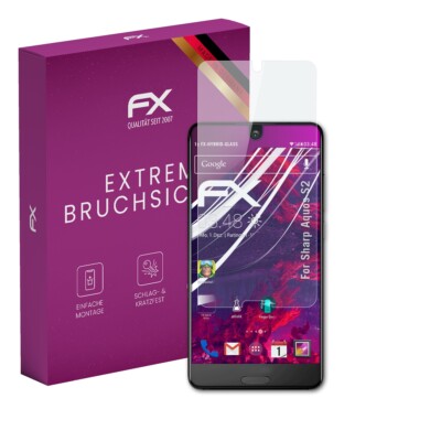 atFoliX Glasfolie für Sharp Aquos S2 Displayfolie 9H Schutzpanzer