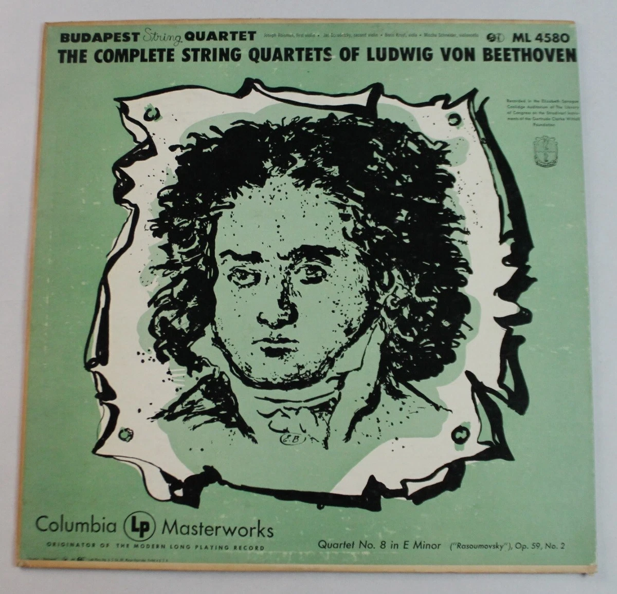 The Complete String Quartets Of Ludwig van Beethoven, Budapest