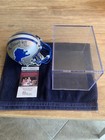 Lem Barney HOF 92 Autographed Authentic Detroit Lions Mini Helmet JSA COA w/Case — photo 4