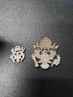 US Army Eagle vintage Sweetheart Brooch Pin WWII  — photo 3