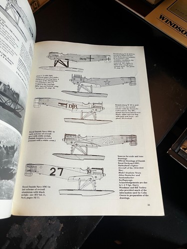 Brandenburg W 29 WINDSOCK Datafile 55 PM GROSZ DRAWINGS PHOTOS SIDEVIEWS RARE - Picture 3 of 7