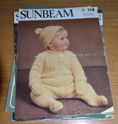 SUNBEAM * SCHNELL GESTRICKT * GEMÜTLICHES KINDERWAGENSET * STRICKMUSTER * 116