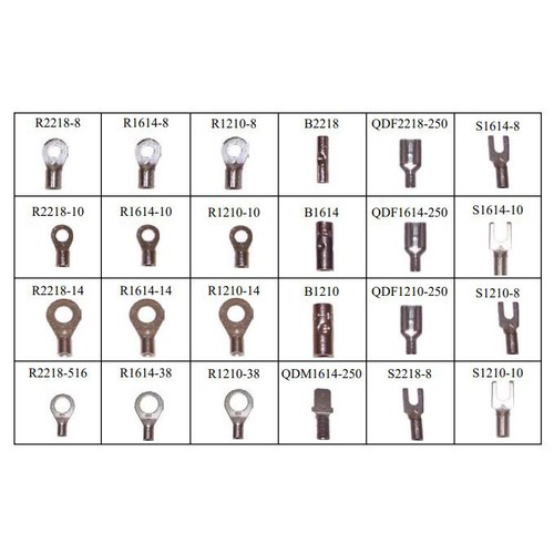 1200 connettori a crimpatura terminale filo non isolato kit assortimento non isolati USA - Foto 3 di 12