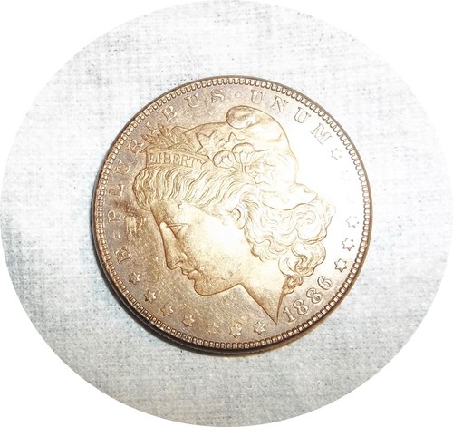 K655~ SEHR SCHÖNER 1886 MORGAN SILBER DOLLAR