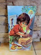 CADRE TABLEAU VINTAGE RÉTRO DESSIN POULBOT CIREUR CHAUSSURE ARC TRIOMPHE NOËL 