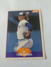 1989 Score #318 TOM HENKE Toronto Blue Jays