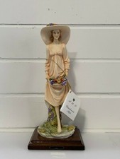 Figurina A.D.L Vittorio Tessaro Signora con Frutta Capodimonte 1994 Firmata #2
