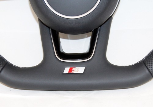 NUOVO ORIGINALE AUDI S A3 17-20 SEMIFORATO TIPTRONIC VOLANTE COMPLETO - Foto 8 di 9