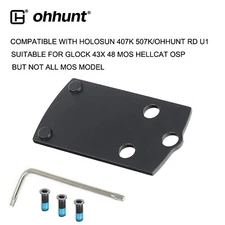 ohhunt Optic Adapter Plate Compatible With Holosun 407K 507K EPS CARRY