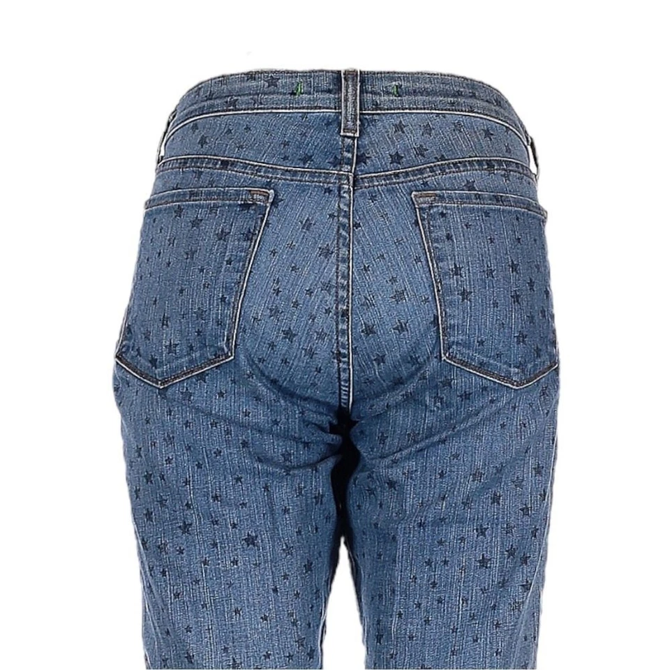 J Brand Aoki Vin Star Size 30 Boyfriend Ankle Jeans Denim Star Print - Image 4 of 4