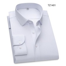 Mens Dress Shirts Formal Business Long Sleeves Bamboo Non Iron Casual Shirts Top
