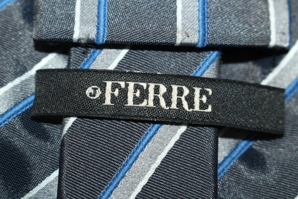 Corbata de seda FERRE Made in Italy F53977 Foto 4 de 4