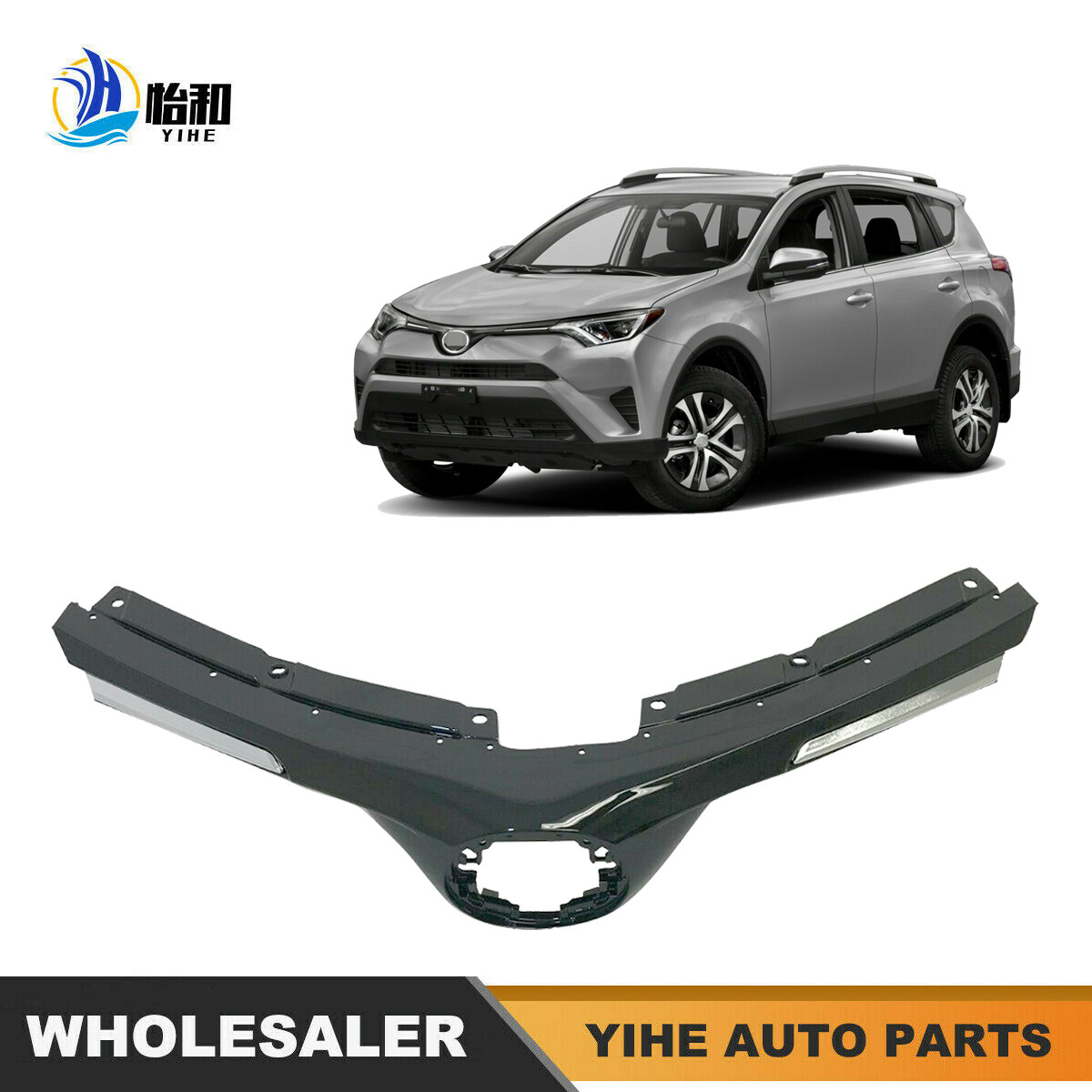 2019 2020 2021 2022 2023 2024 Toyota Rav4 Front Bumper Center Middle Grille | Texas-e-parts