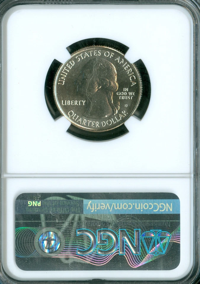 2018 D PICTURED ROCKS QUARTER NGC MS66 PL POP 5 RARE . - Image 2 of 2
