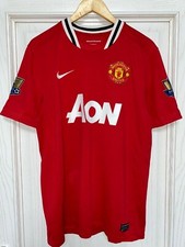 MANCHESTER UNITED 2011 2012 HOME FOOTBALL #6 SOCCER NIKE SHIRT JERSEY SIZE L