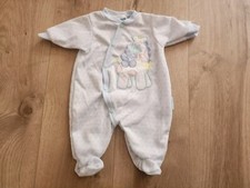 Vintage Little Me Baby Outfit One Piece Pajamas Size 0-3 Months Giraffe Pastel