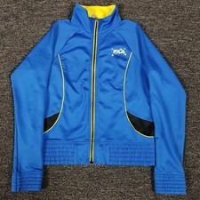 Fila Track Jacket Girls Large 12/14 Blue Full Zip Sport Mock Neck School Casual