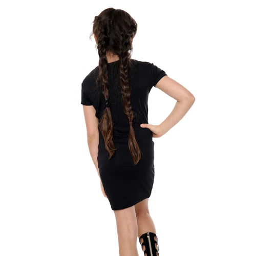 Mädchen Kleid Bodycon kurzärmelig Mode Party Outfit Midi Kinder Kleider - Bild 4 von 44