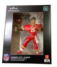 Hallmark Patrick Mahomes Kansas City Chiefs Black Box NFL Xmas Ornament NIB