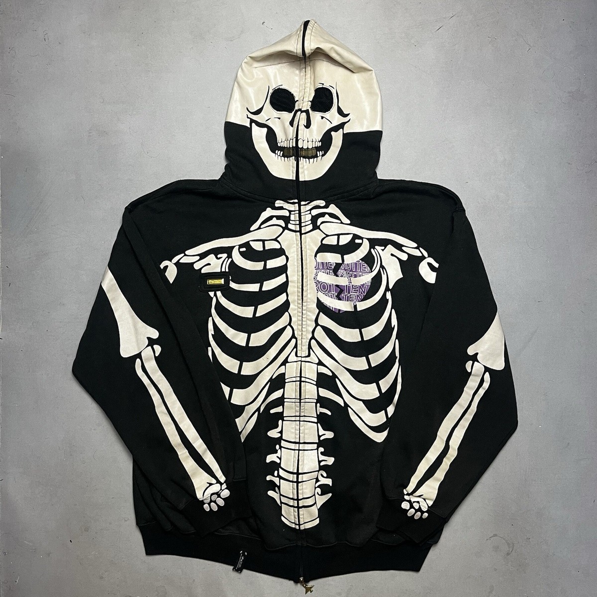 Vintage LRG Lifted Research Group Dead Serious Full Face Hoodie