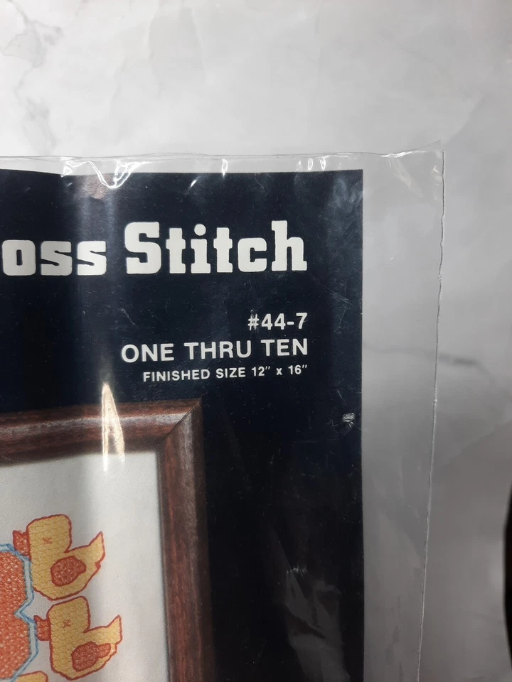 Janlynn Charmin Kit Punto de Cruz Estampado Uno a Diez 44-7 Número Muestreador 12x16 Foto 3 de 4