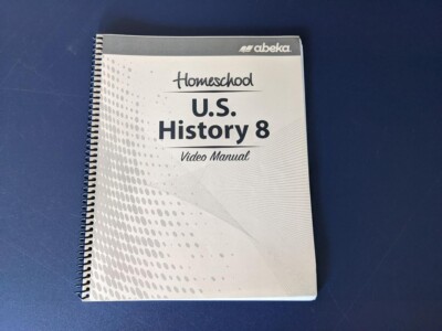Abeka Video Manual US History 8  Daily Lessons Progress Reports Homeschool