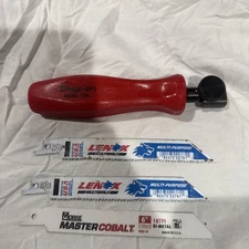 Snap-on Tools NEW RED Hard Handle Quick Cutter Hand Saw w/ Bi-Metal Blade HS50