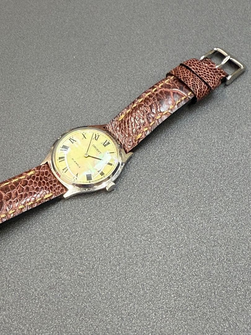 Orient Chamade Watch Manual Winding Shell Dial Me… - image 11