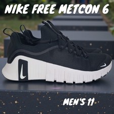 Nike Free Metcon 6 Training Workout Hit CrossFit Black White FJ7127-001 Men 11