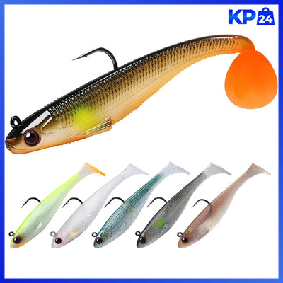 TRUSCEND Easy Catch Shadtale mit BKK-Haken für Barsch, Hecht, Zander