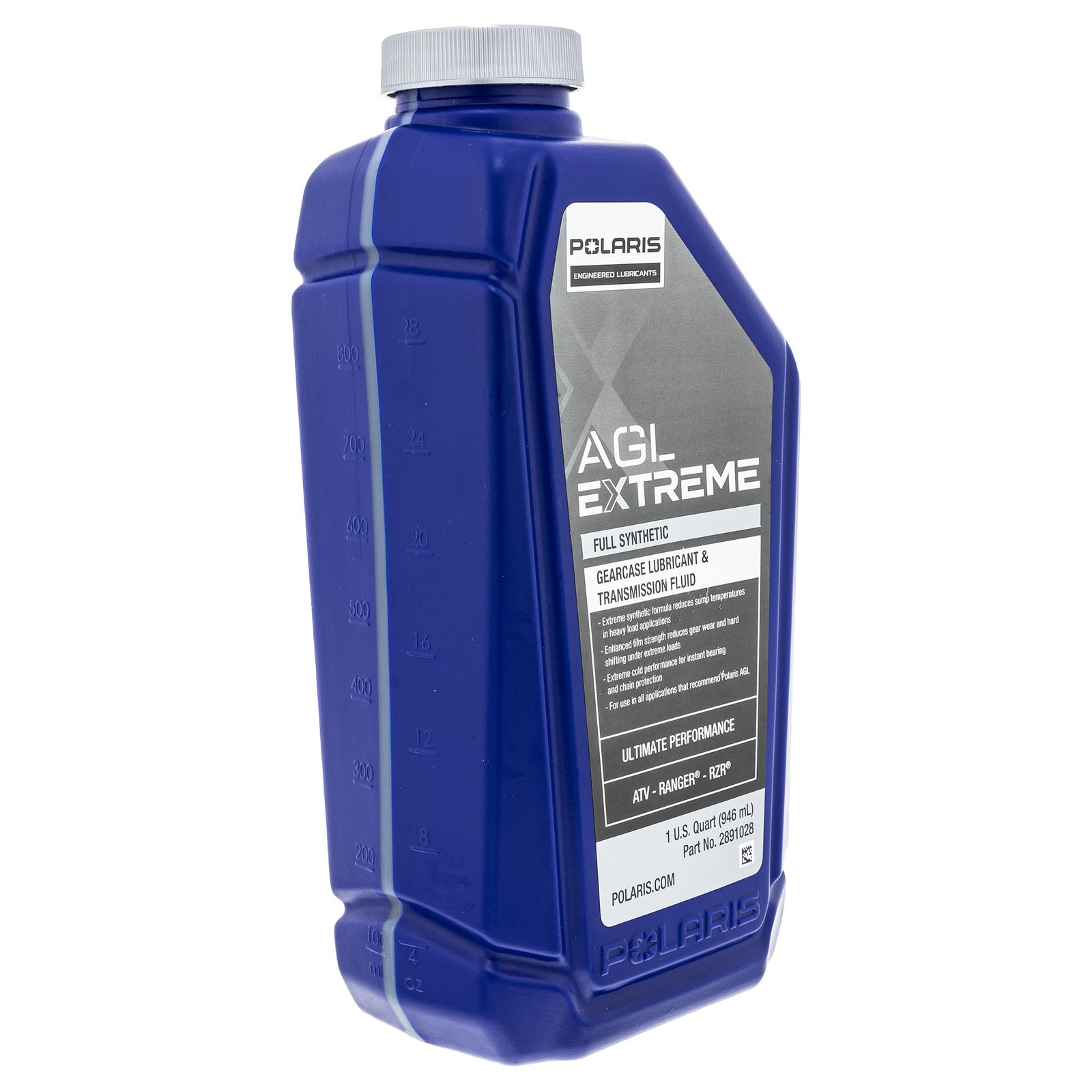 Polaris 2891028 AGL Extreme Synthetic Gearcase / Transmission Oil 1 Quart 1 Pk