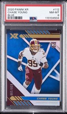 2020 PANINI XR BLUE #112 CHASE YOUNG 20/199 PSA 8