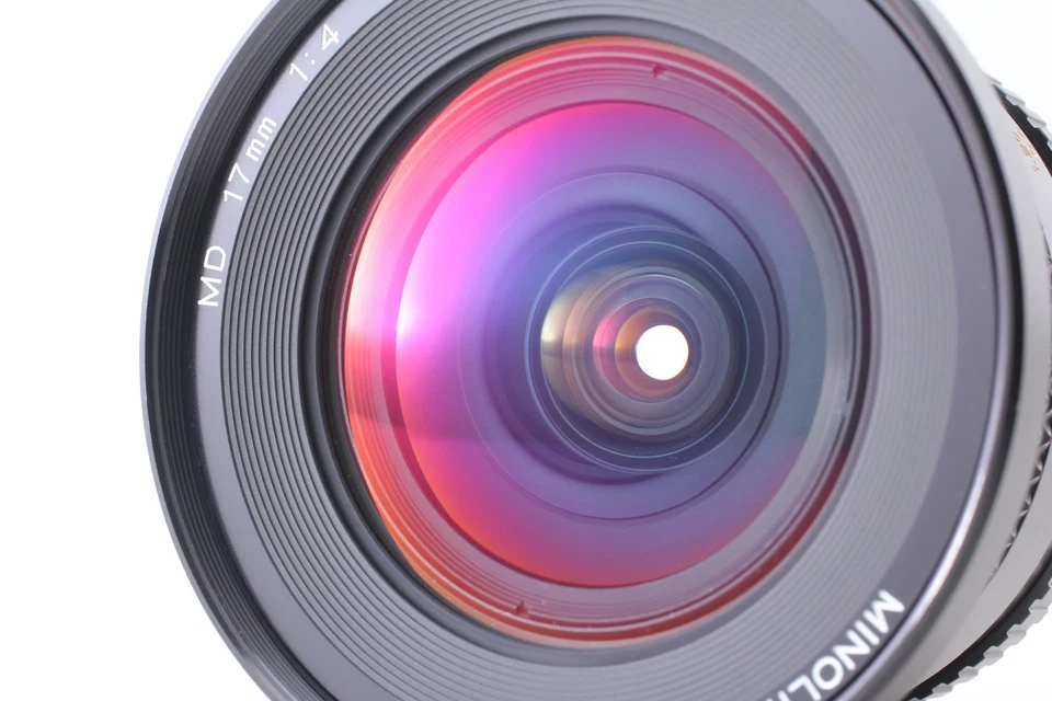 [N COMO NUEVO] Minolta Nuevo MD 17mm f/4 Ultra Gran Angular MF Lente para MC MD de JAPÓN Foto 3 de 4