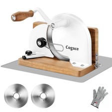 Foldable Manual Bread Slicer for Homemade Sourdough Standard, White