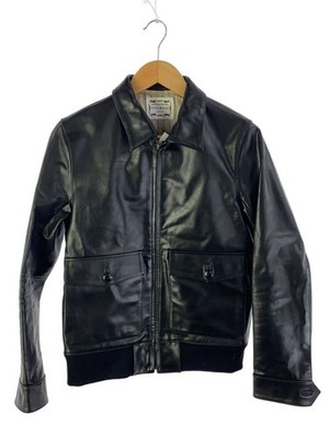 Victim A-2 Flight Jacket/M/Cowhide/Blk/Plain/Vtm-11-B-194// 3652