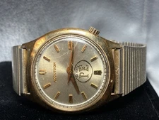 Vintage 1974 N4 Bulova Accutron 10k Rolled Gold Plate Back Electroplate Bezel
