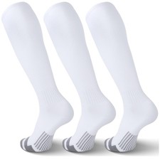 3 Pack Soccer Socks Softball Baseball Football Socks for Youth Men and Women