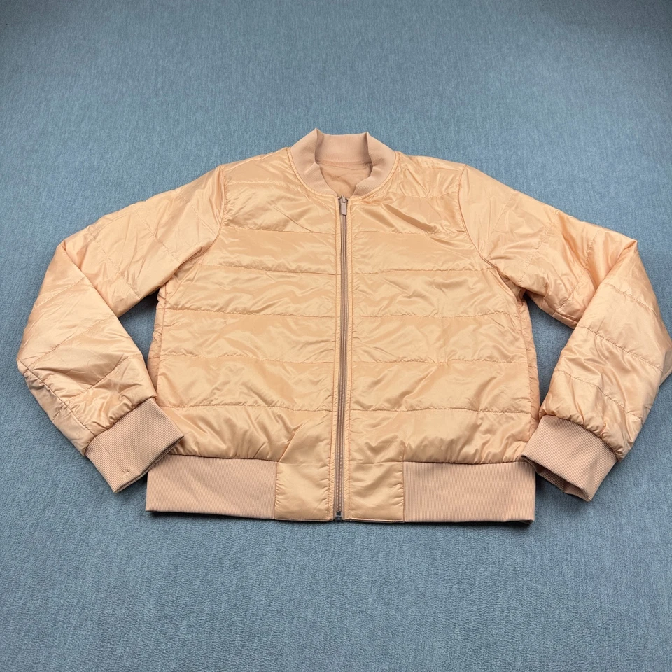 Lululemon Jacke Damen 10 Smoky Blush Non Stop Reversible Bomber Full Zip Logo - Bild 1 von 4
