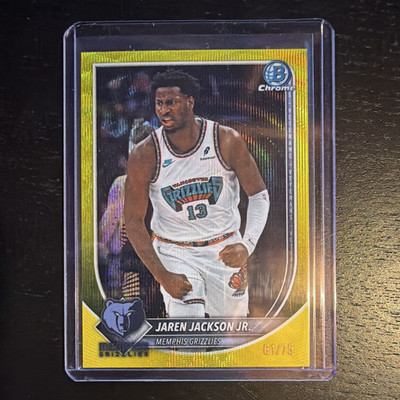 Topps 2024-25 Bowman Chrome U Jaren Jackson Jr. Grizzlies /75 #BCV-137