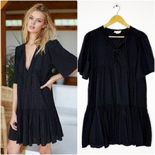Emerson Fry Isla Dress India Collection Swiss Dot Organic Cotton XS/Small