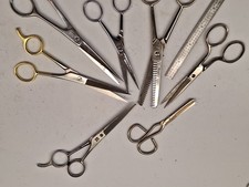 7 PAIRS SCISSORS hair cutting  crafts  nails  ECT  LOT 9