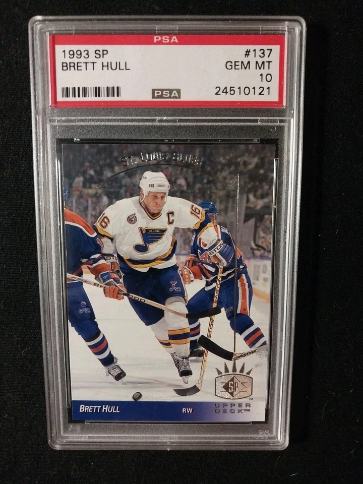 1993 SP Brett Hill #137 PSA 10 GEM MINT - Image 2 of 3