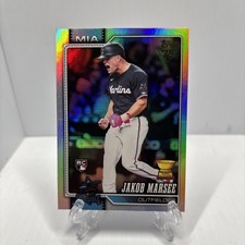 Jakob Marsee RC 2026 Topps Rainbow Foil Rookie Marlins Parallel