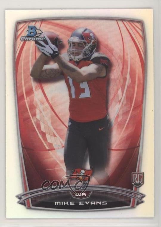 2014 Bowman Chrome Refractor Mike Evans #170 09eq