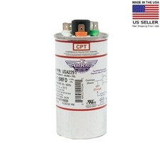 35 7.5 uf/MFD 370-440 VAC Volts Round Dual Run Capacitor by AMRAD USA2291