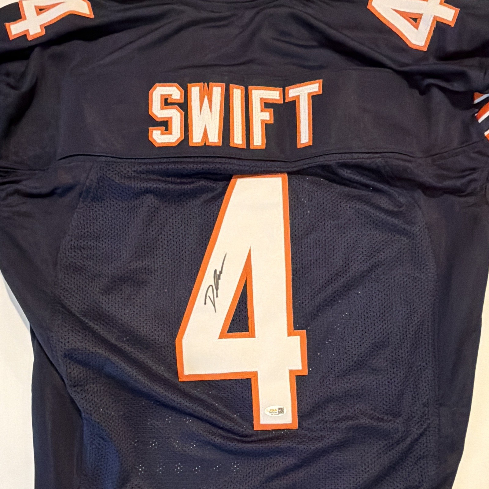D'Andre Swift Chicago Bears #4 Signed Original Football Jersey