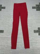 Lululemon Swift Speed High Rise Leggings Womens 0 Red Stretch Athleisure Workout