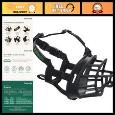 Ultra Dog Muzzle Size 5 Comfortable, Adjustable, Anti-Barking, Secure Fit