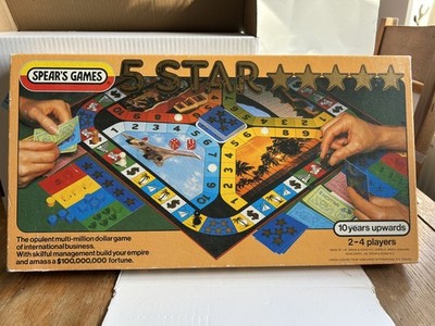 SPEARS SPIELE 5 (FÜNF) STERNE VINTAGE BRETTSPIEL 1984 SELTEN & KOMPLETT