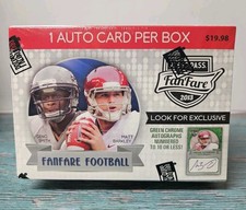 2013 Press Pass Fanfare Football Blaster Box 1 Autograph Per Box Factory Sealed